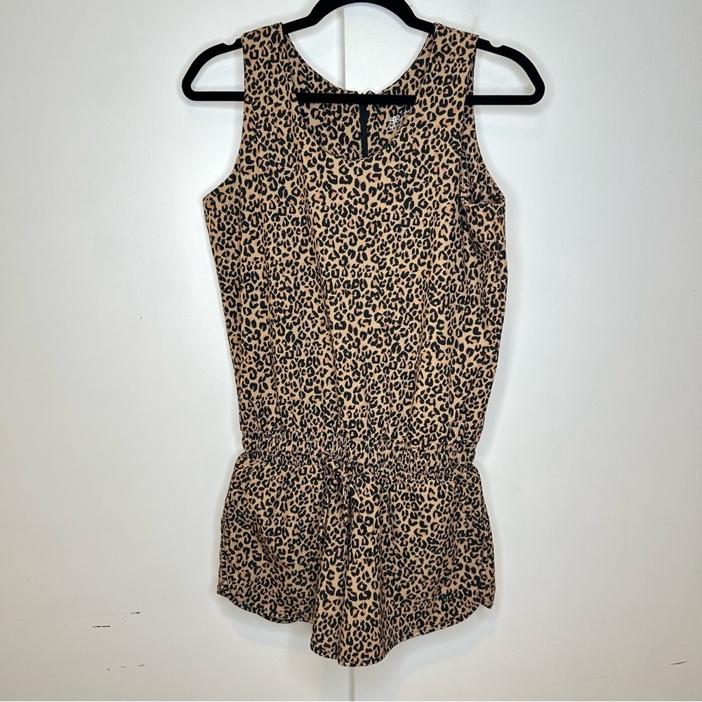 Albion Tank RomperShorts In Leopard Print